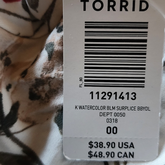 Torrid Supersoft Babydoll Top - Picture 4 of 4